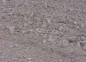 The soil is suitable for cultivation when the clods can be broken up into aggregates.